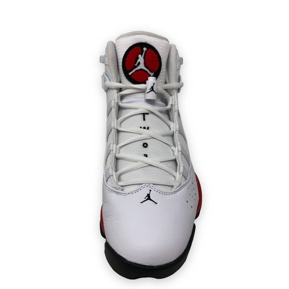 Air Jordan 6 Rings 'Cherry' Mens Retro Basketball Shoes White/Red 322992 126 - Picture 5 of 9